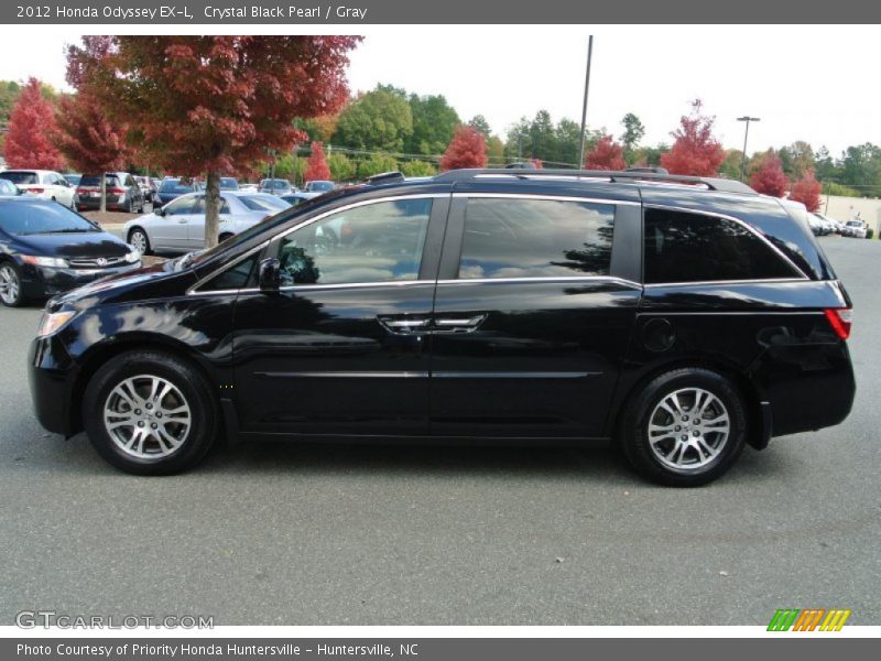 Crystal Black Pearl / Gray 2012 Honda Odyssey EX-L