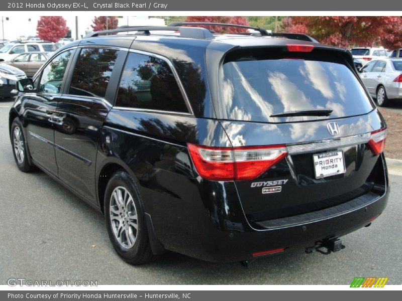 Crystal Black Pearl / Gray 2012 Honda Odyssey EX-L