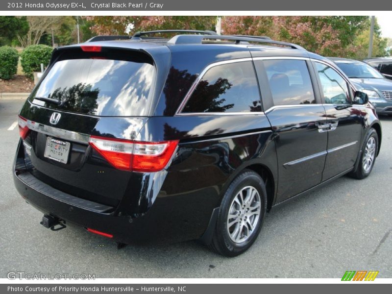 Crystal Black Pearl / Gray 2012 Honda Odyssey EX-L