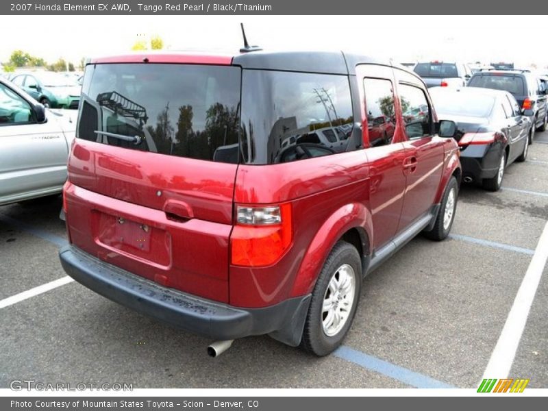 Tango Red Pearl / Black/Titanium 2007 Honda Element EX AWD