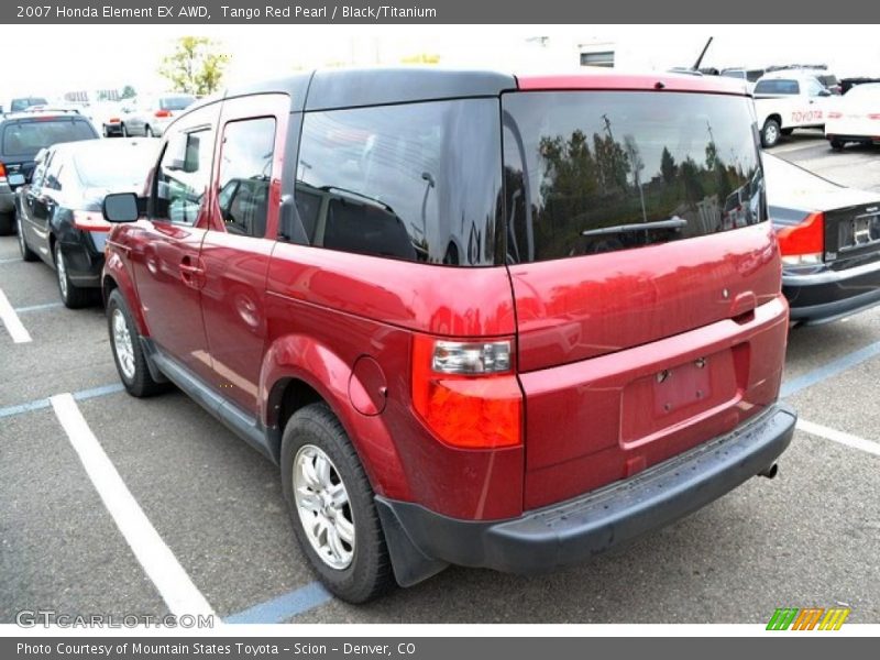 Tango Red Pearl / Black/Titanium 2007 Honda Element EX AWD