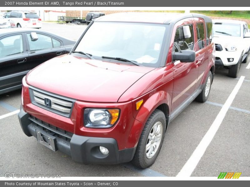 Tango Red Pearl / Black/Titanium 2007 Honda Element EX AWD