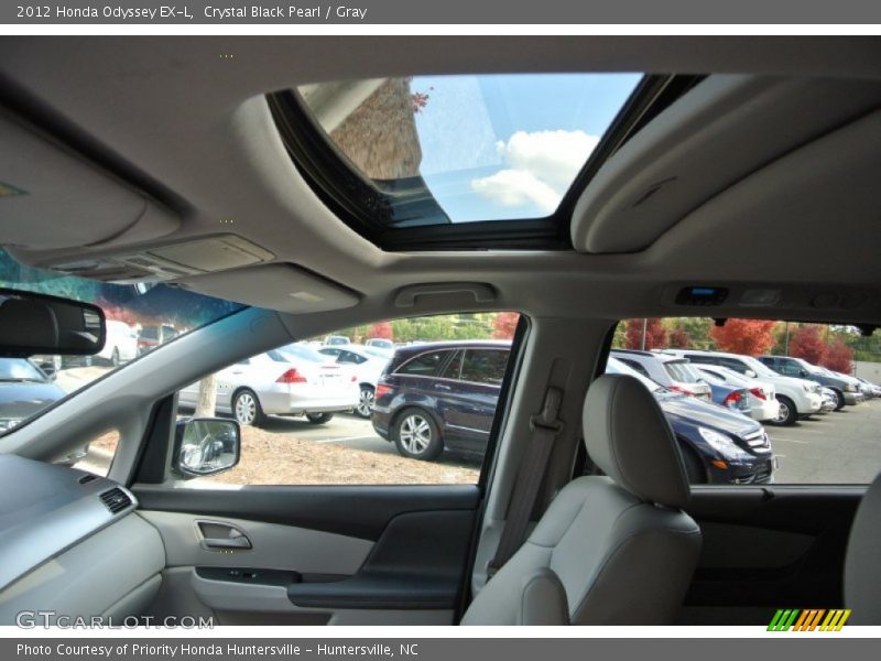 Crystal Black Pearl / Gray 2012 Honda Odyssey EX-L