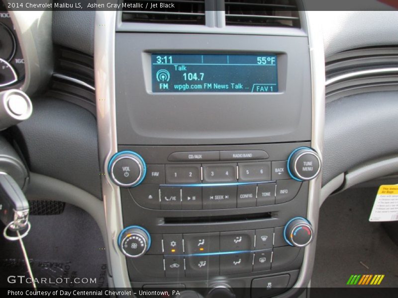 Ashen Gray Metallic / Jet Black 2014 Chevrolet Malibu LS