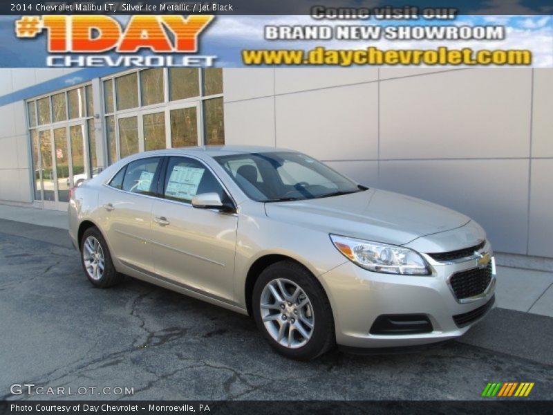 Silver Ice Metallic / Jet Black 2014 Chevrolet Malibu LT