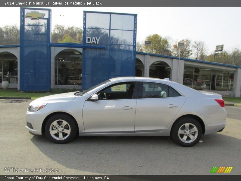 Silver Ice Metallic / Jet Black 2014 Chevrolet Malibu LT