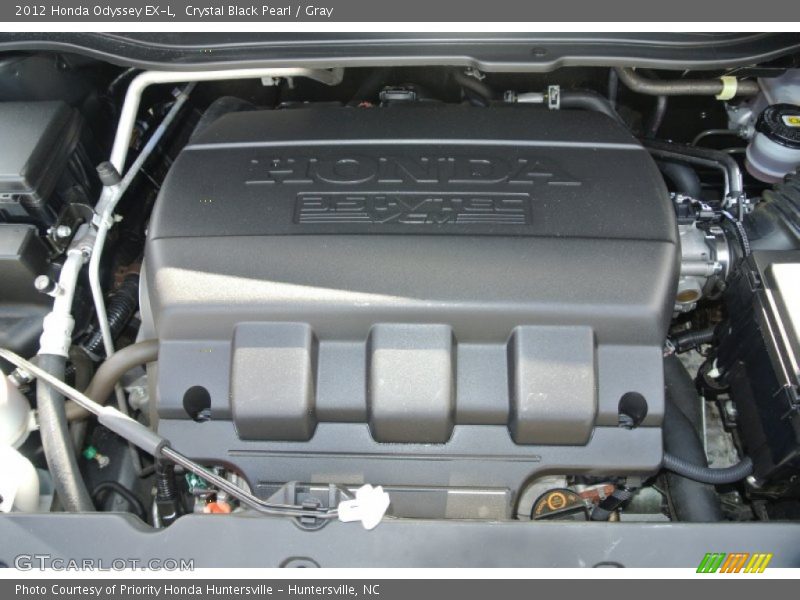 Crystal Black Pearl / Gray 2012 Honda Odyssey EX-L