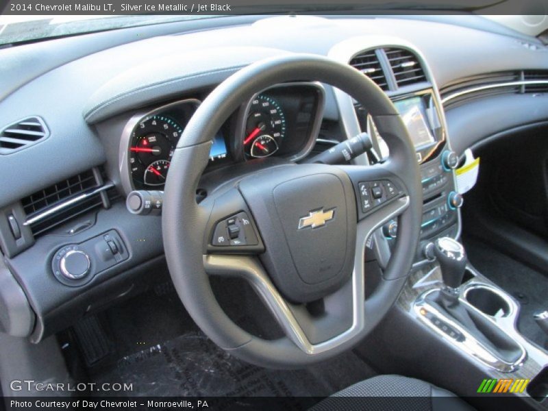Silver Ice Metallic / Jet Black 2014 Chevrolet Malibu LT