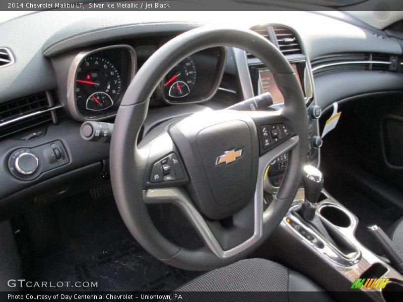 Silver Ice Metallic / Jet Black 2014 Chevrolet Malibu LT