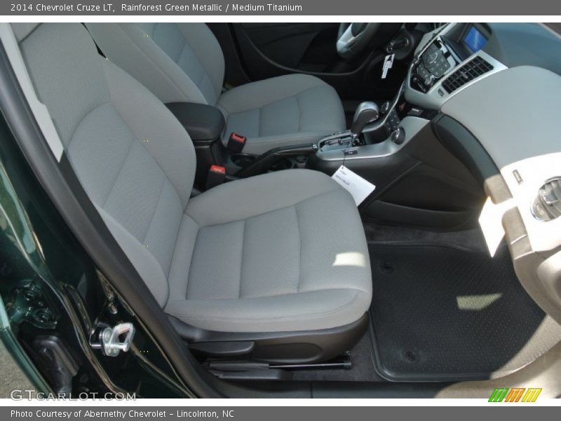 Rainforest Green Metallic / Medium Titanium 2014 Chevrolet Cruze LT