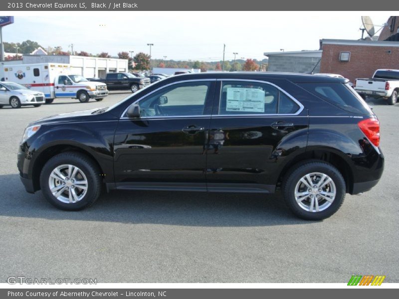 Black / Jet Black 2013 Chevrolet Equinox LS