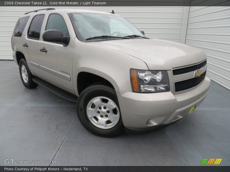 Gold Mist Metallic / Light Titanium 2009 Chevrolet Tahoe LS