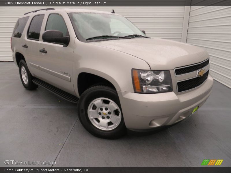 Gold Mist Metallic / Light Titanium 2009 Chevrolet Tahoe LS