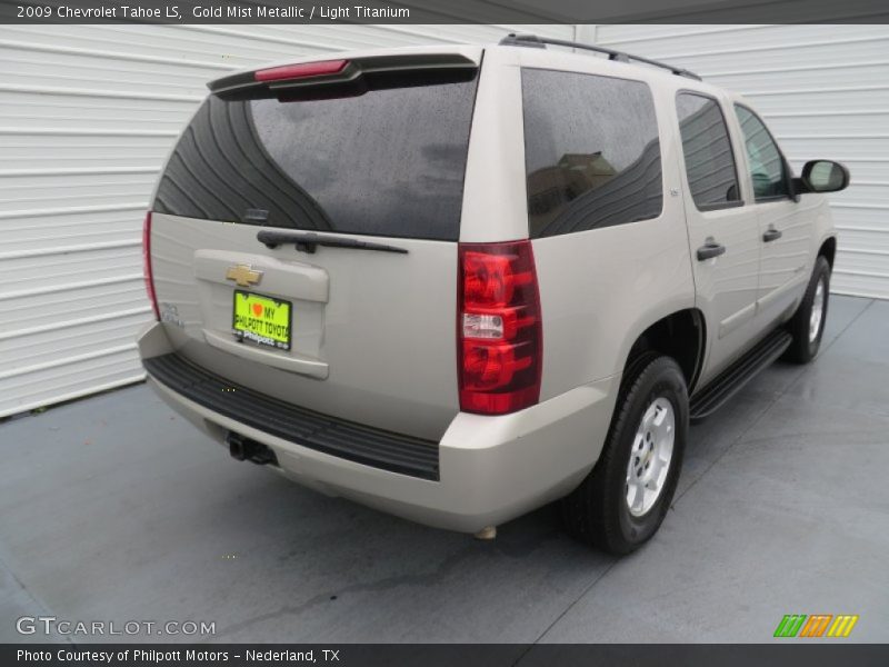 Gold Mist Metallic / Light Titanium 2009 Chevrolet Tahoe LS