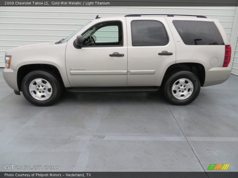 Gold Mist Metallic / Light Titanium 2009 Chevrolet Tahoe LS