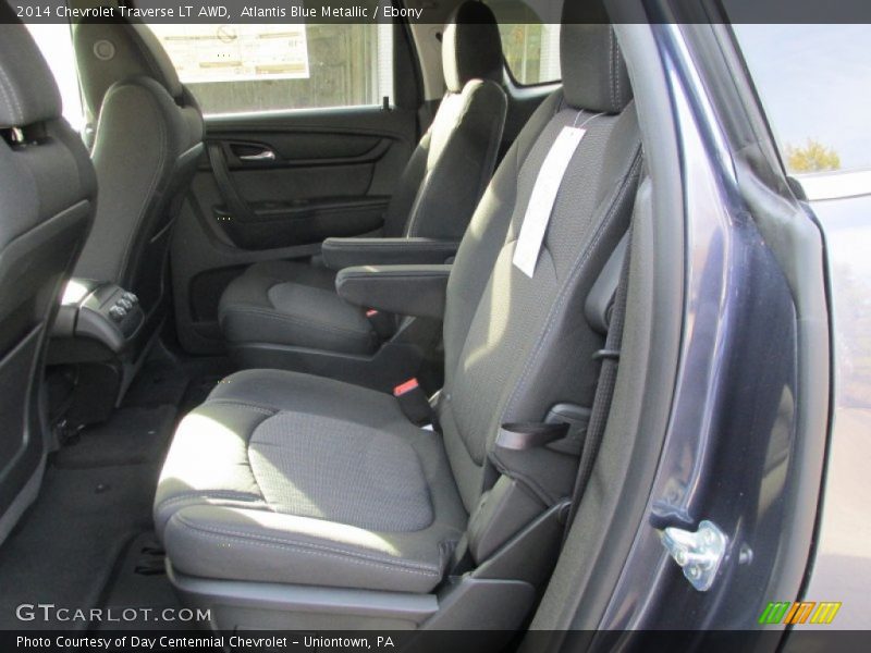 Atlantis Blue Metallic / Ebony 2014 Chevrolet Traverse LT AWD