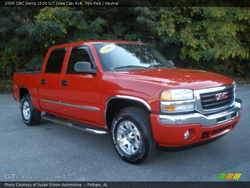 Fire Red / Neutral 2006 GMC Sierra 1500 SLT Crew Cab 4x4