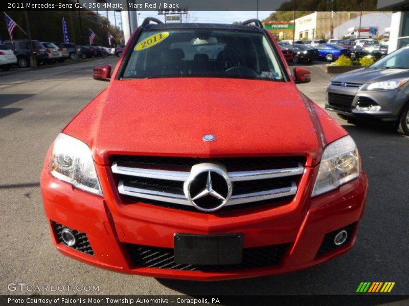 Mars Red / Black 2011 Mercedes-Benz GLK 350 4Matic