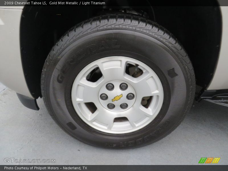 Gold Mist Metallic / Light Titanium 2009 Chevrolet Tahoe LS