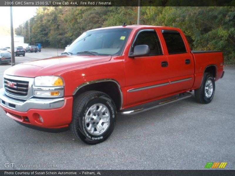 Fire Red / Neutral 2006 GMC Sierra 1500 SLT Crew Cab 4x4