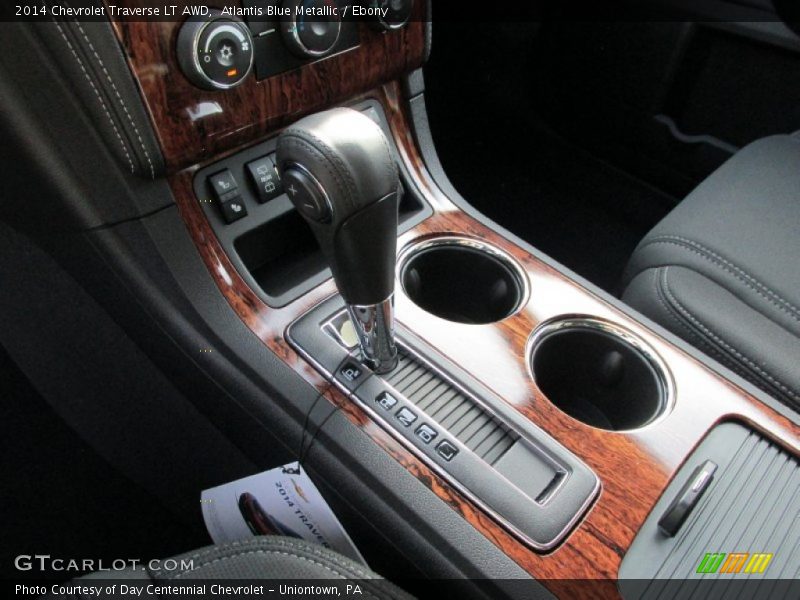 Atlantis Blue Metallic / Ebony 2014 Chevrolet Traverse LT AWD