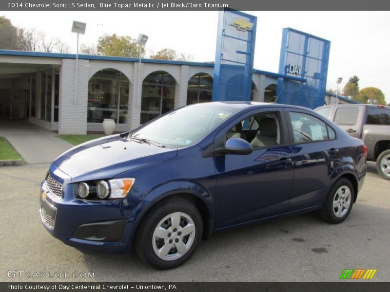 Blue Topaz Metallic / Jet Black/Dark Titanium 2014 Chevrolet Sonic LS Sedan
