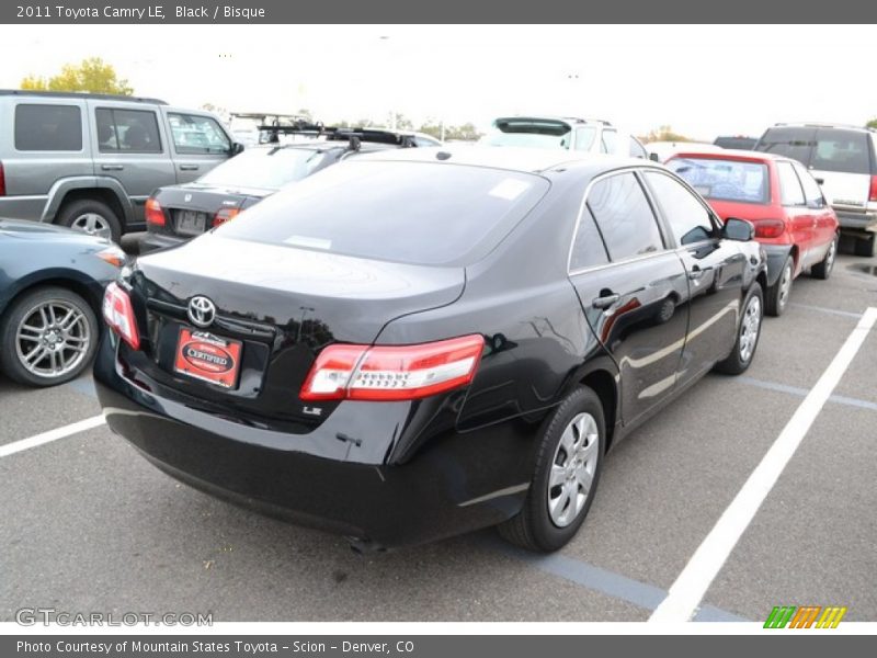 Black / Bisque 2011 Toyota Camry LE