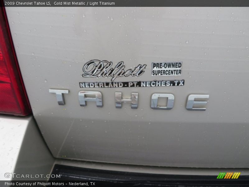Gold Mist Metallic / Light Titanium 2009 Chevrolet Tahoe LS
