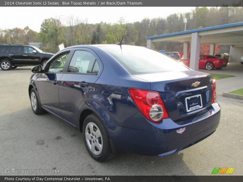 Blue Topaz Metallic / Jet Black/Dark Titanium 2014 Chevrolet Sonic LS Sedan
