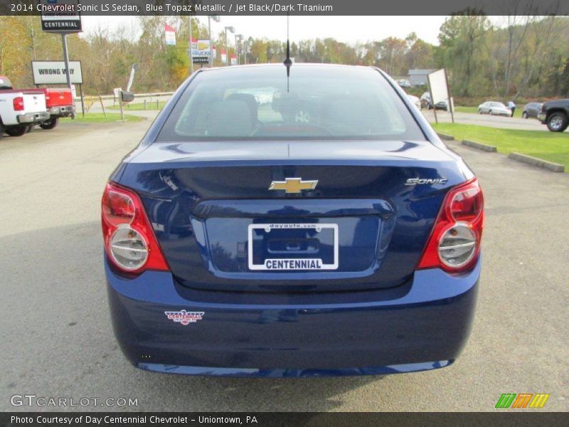 Blue Topaz Metallic / Jet Black/Dark Titanium 2014 Chevrolet Sonic LS Sedan