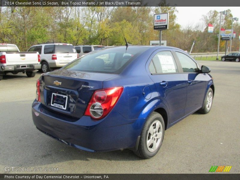 Blue Topaz Metallic / Jet Black/Dark Titanium 2014 Chevrolet Sonic LS Sedan