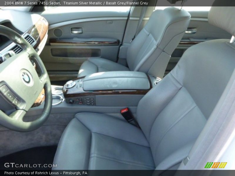 Front Seat of 2004 7 Series 745Li Sedan