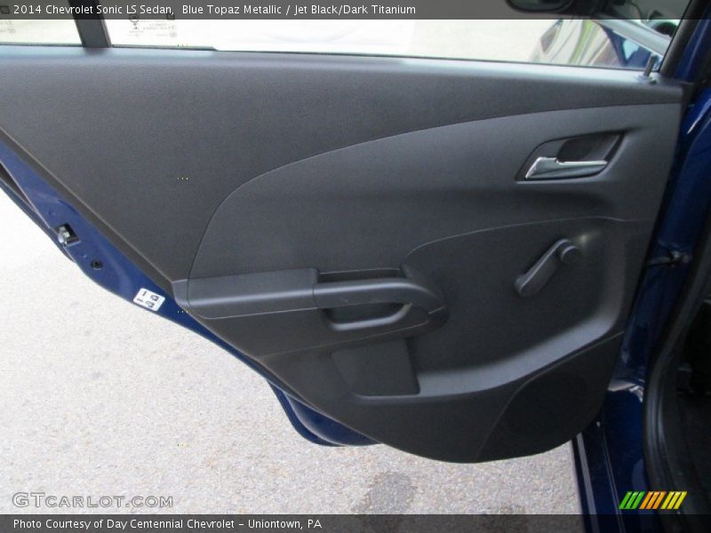 Blue Topaz Metallic / Jet Black/Dark Titanium 2014 Chevrolet Sonic LS Sedan