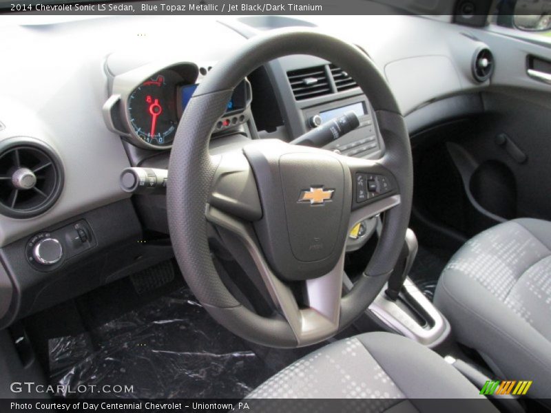 Blue Topaz Metallic / Jet Black/Dark Titanium 2014 Chevrolet Sonic LS Sedan