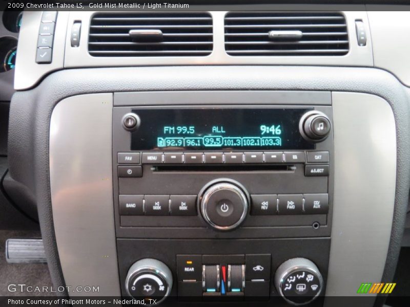 Gold Mist Metallic / Light Titanium 2009 Chevrolet Tahoe LS