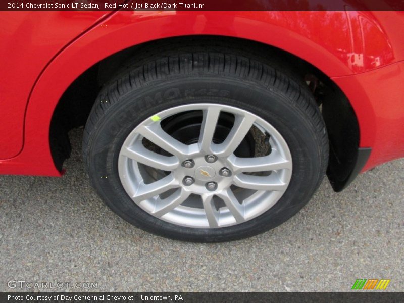 Red Hot / Jet Black/Dark Titanium 2014 Chevrolet Sonic LT Sedan