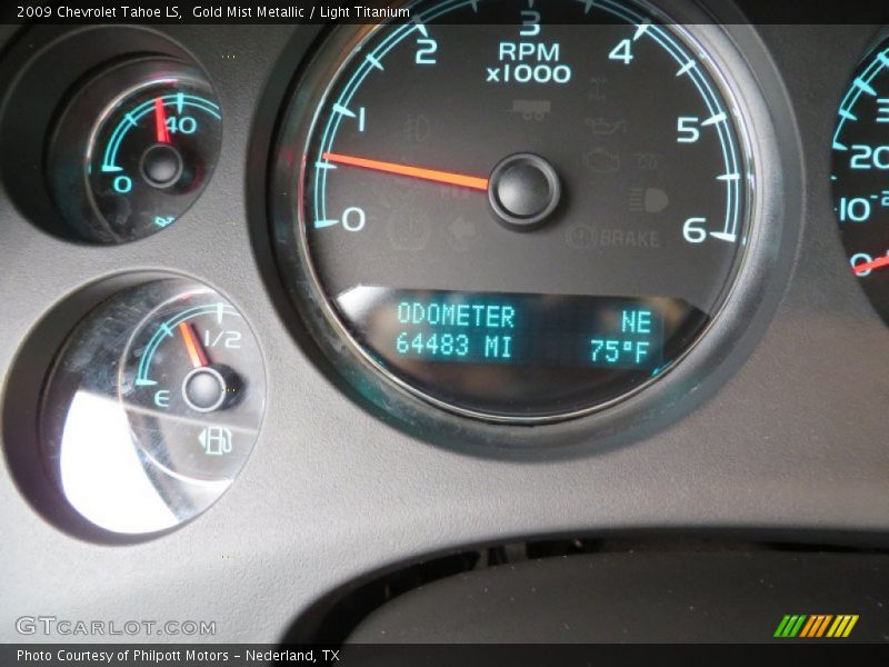 Gold Mist Metallic / Light Titanium 2009 Chevrolet Tahoe LS