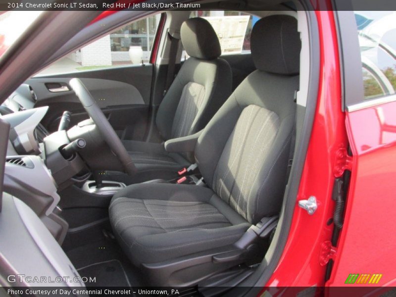 Red Hot / Jet Black/Dark Titanium 2014 Chevrolet Sonic LT Sedan