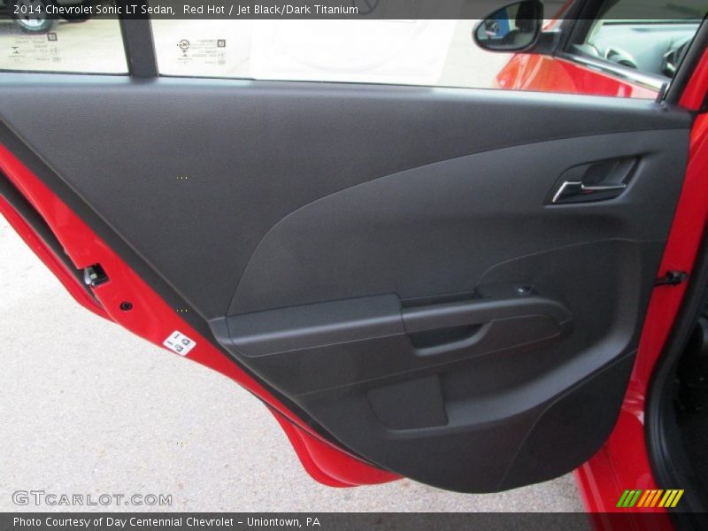 Red Hot / Jet Black/Dark Titanium 2014 Chevrolet Sonic LT Sedan