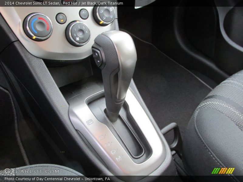 Red Hot / Jet Black/Dark Titanium 2014 Chevrolet Sonic LT Sedan