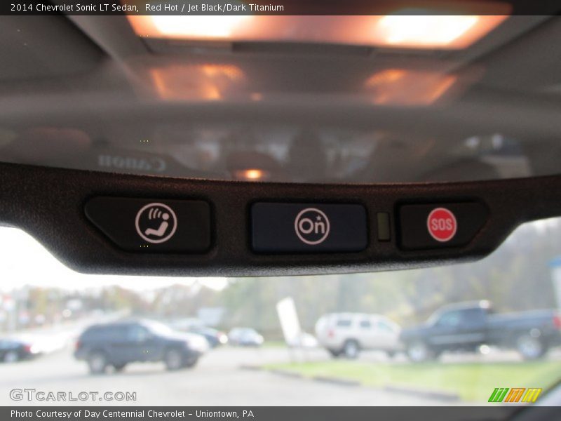Red Hot / Jet Black/Dark Titanium 2014 Chevrolet Sonic LT Sedan