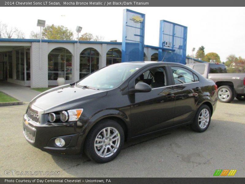 Mocha Bronze Metallic / Jet Black/Dark Titanium 2014 Chevrolet Sonic LT Sedan