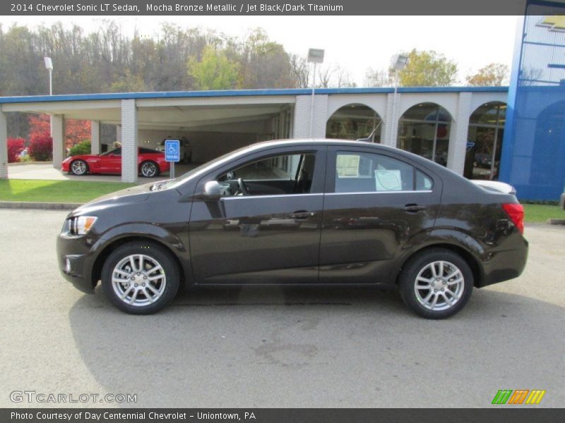 Mocha Bronze Metallic / Jet Black/Dark Titanium 2014 Chevrolet Sonic LT Sedan
