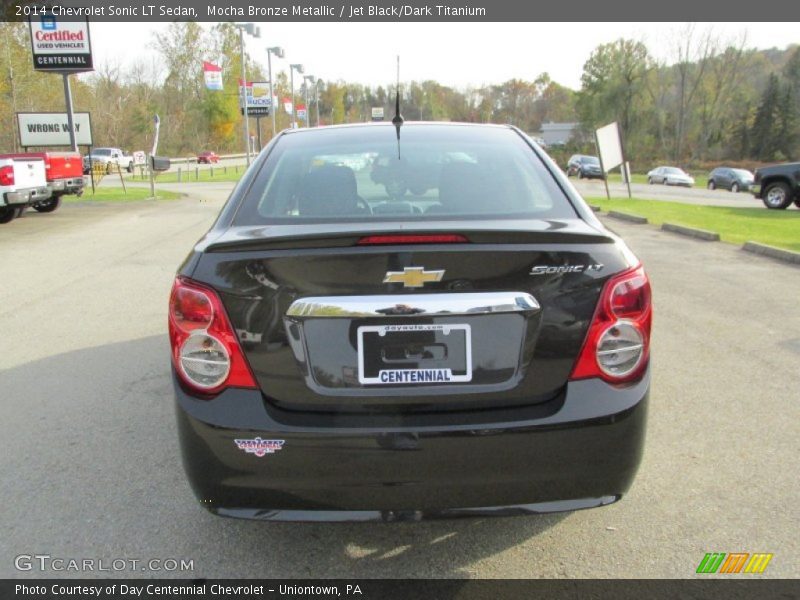 Mocha Bronze Metallic / Jet Black/Dark Titanium 2014 Chevrolet Sonic LT Sedan
