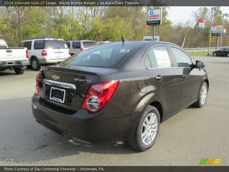 Mocha Bronze Metallic / Jet Black/Dark Titanium 2014 Chevrolet Sonic LT Sedan