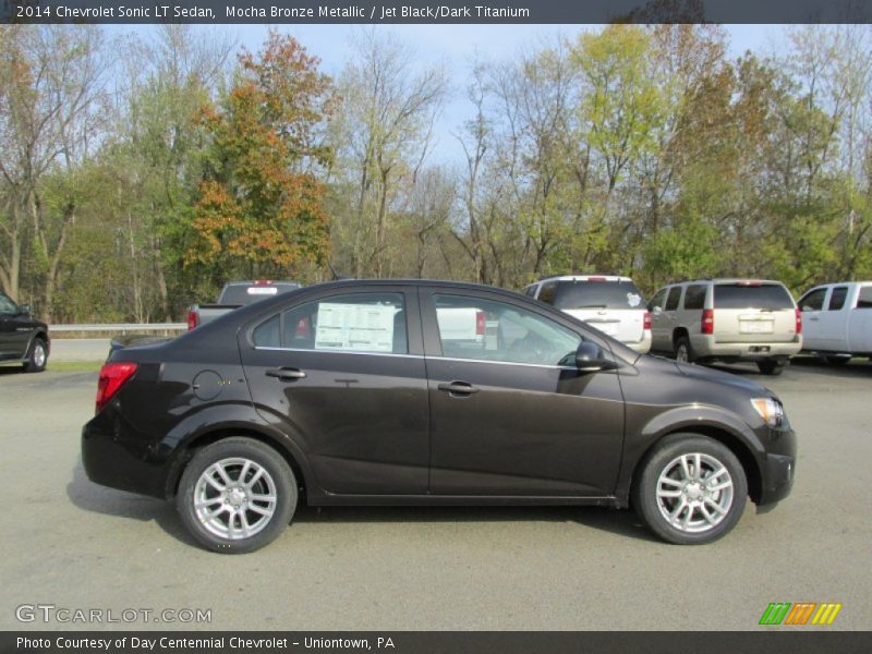 Mocha Bronze Metallic / Jet Black/Dark Titanium 2014 Chevrolet Sonic LT Sedan
