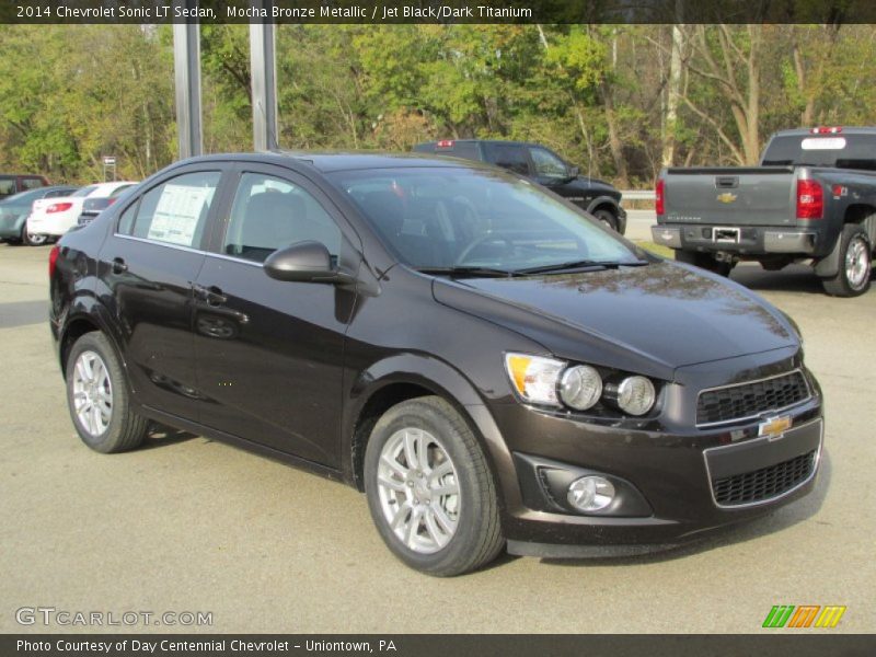 Mocha Bronze Metallic / Jet Black/Dark Titanium 2014 Chevrolet Sonic LT Sedan