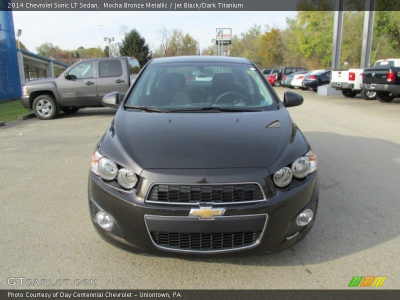 Mocha Bronze Metallic / Jet Black/Dark Titanium 2014 Chevrolet Sonic LT Sedan