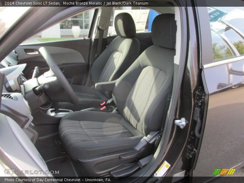 Mocha Bronze Metallic / Jet Black/Dark Titanium 2014 Chevrolet Sonic LT Sedan