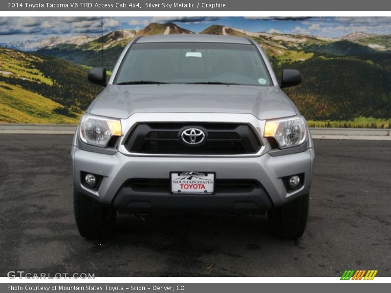 Silver Sky Metallic / Graphite 2014 Toyota Tacoma V6 TRD Access Cab 4x4
